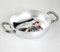Pentole Agnelli ALMA11038 Tegame con 2 Maniglie Inox, Alluminio Professionale 3 mm, 38 cm, Metallo