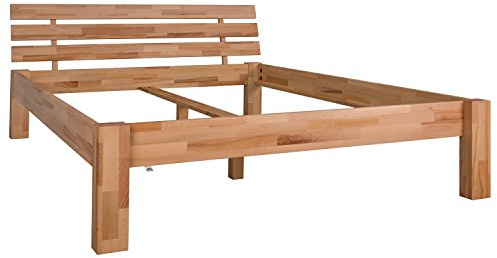Schwarzwald Massivholz Bett Beethoven 180x200 Bettgestell aus Buche Ehebett | Robustes Holzbett mit Kopfteil aus Naturholz, biogeölt & schadstofffrei - Made in Germany für Schlaf- & Gästezimmer