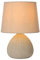 LUCIDE RAMZI - Lámpara de mesa - Ø 18 cm - 1xE14 - Beige