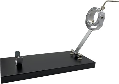 LEPANTO Jamonero Giratorio Plegable, Soporte jamonero Plegable con Base de Madera Color Negro para Jamones y Paletillas