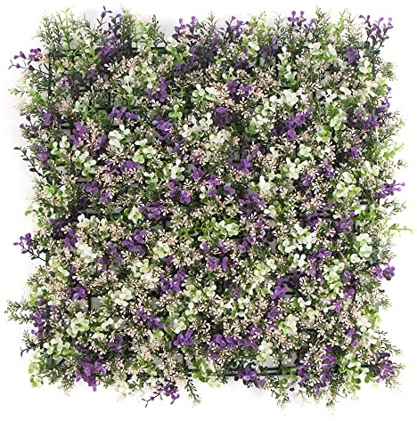 HYGRAD® Artificial Boxwood Topiary Green Artifical Grass Screen Fencing Hedge Panels UK (Pink)