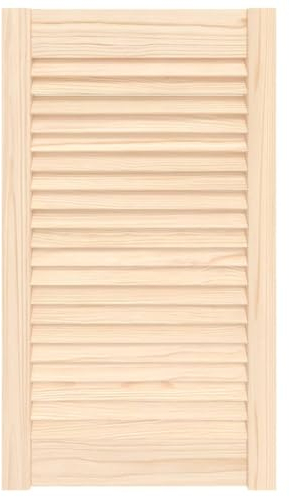 vidaXL Puerta Tipo Persiana con Celosía Rejilla Armario Tablillas Guardarropa Separador Decoración 69x39,4cm Madera Maciza de Pino
