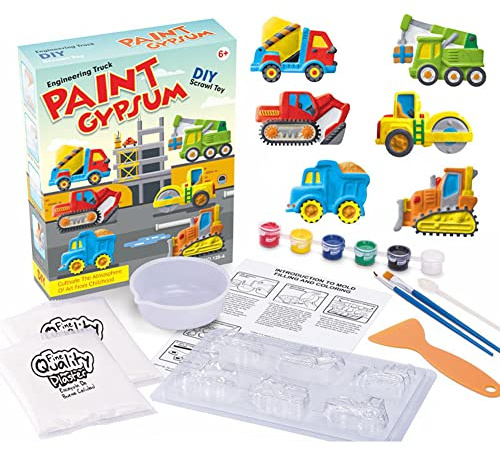 LICHENGTAI Manualidades Niños, Juego Pintura Juguete, Juego de Juguetes para Pintar en Escayola Hecho a Mano para Niños, Creativo Juego Cumpleaño Regalos Niños