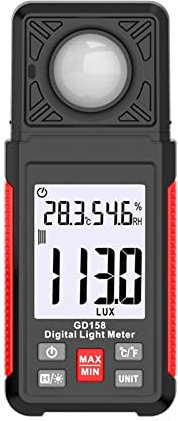 ERUKEI Mesureurs de lumière Compteur numérique Light Meter, Photomètre 200000 Illuminomètre de Compteur d'éclairement