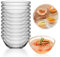 Vegena 10pcs Mini Glass Bowls, 7.5cm*3.2cm, 70ml, Modern Style, Reusable, Dishwasher Safe, Transparent, Round, Tableware, Perfect for Dessert, Vegetables, Parties