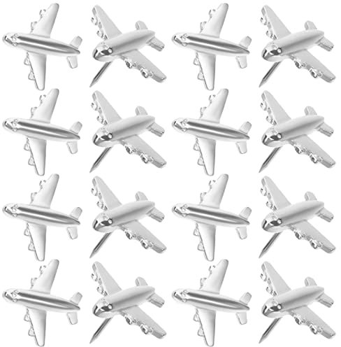 Alipis Niedliche Metall-flugzeugflügel-pinnnadeln 12-teiliges Set Dekorative Pinnnadeln Für Pinnwand-schulprojekte