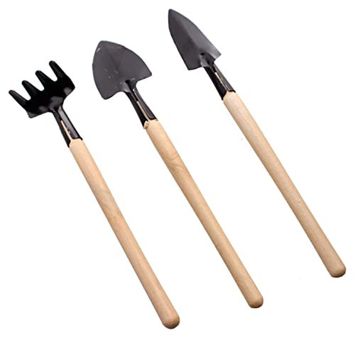 CAXUSD 1 Jeu Outils de Jardin Pelle Mini spatule Mini-Jardin kit de Plantes Kit de Jardinage Outils Jardinage Mini râteau de Plantation de Jardin Mini Outils de râteau de Jardinage Le Fer