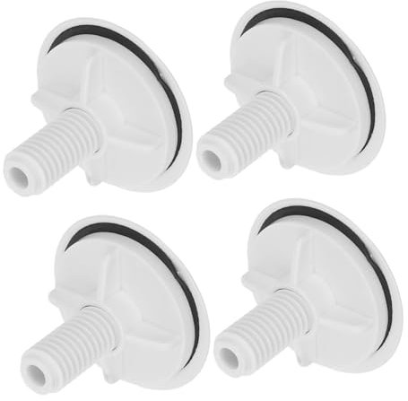 Uonlytech 4pcs Faucet Hole Cover and Sink Hole Stopper Metal Plug Set for Kitchen and Bathroom Waterproof Washing Basin