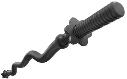 TREX SPORT Langhantelstange SZ Curlstange TX-120LCP | 120 cm Stahl Hantelstange für Krafttraining, 25 mm | Rutschfeste Griffe & Sternverschlüsse, bis 100 kg Belastbarkeit