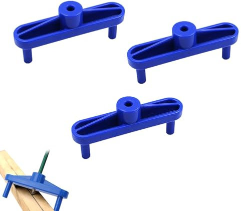 3 Pack Centre Finder Scriber - Professional Woodworking Marking Gauge Set, Precision Scribing Tool, Center Finder Positioner Marker Ruler for Carpentry & DIY Projects, Fits Standard Wooden Pencils