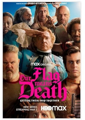 Our Flag Means Death - Movie Poster Canvas Poster Wall Art Decor Print Picture Paintings for Living Room Bedroom Decoration 08x12inch(20x30cm)