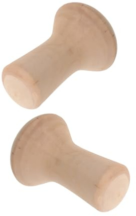 NUOBESTY Herramientas de Escultura para Cerámica Moldes de Arcilla en Madera, Diseño Único de Seta, 2 Piezas para Manualidades y Exploración Artística