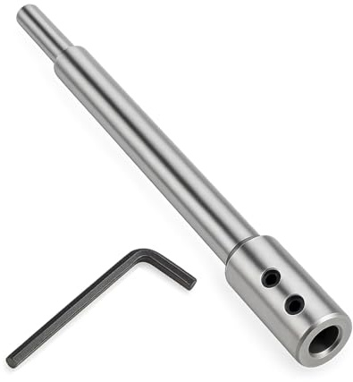 Saipor 6.8 inch Long Forstner Bit Extension, Adding Over 5.6 inch of Drilling Depth to Your Forstner Bit, 3/8-inch Shank Dia, for Wood Turners, Furniture, Carpentry and Construction
