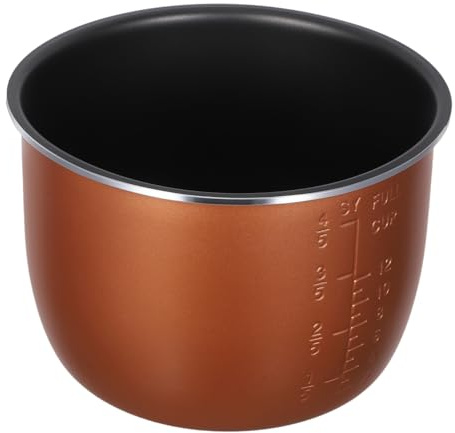 FUNNETOYU Accesorios Olla Interior de Cocina Eléctrica de Aleación de Aluminio Repuesto Arrocera 6l Fácil de Limpiar