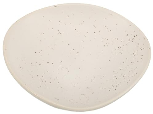 VILLCASE Plateau à Bijoux pour Décoration de Table D'entrée et Gain de Place en Céramique Beige Élégant Design Luxueux, Rangement Polyvalent