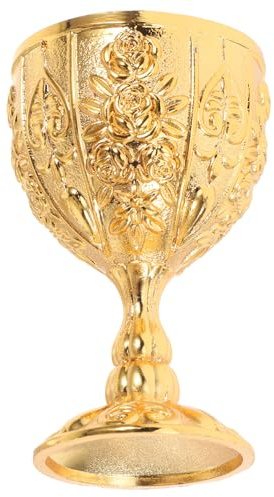 Toyvian Goldener Vintage Kelch aus Metall Renaissance Inspiriert Langlebig und Stilvoll für Weihnachtsfeiern und Rituale