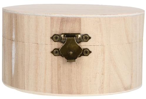 TEMPNAP Holz Schmuckdose für Selbstgemacht Basteln mit Aufbewahrungsfunktion Kompakt und Passend für Kleine Perlen und Ringe als Schmuckhalter im Kinderzimmer