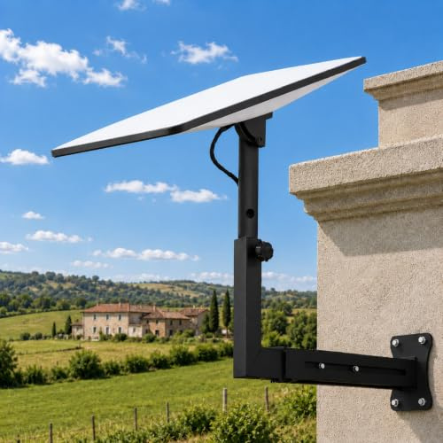 Mustorn Starlink Halterung für Gen 3, Starlink Standard Halterung Um 90° Verstellbar Starlink Wandhalterung Rostschutz Starlink Balkon Halterung