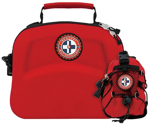 Be Smart Get Prepared 398pc Emergency First Aid Kit + BONUS Mini Kit included - Ideal for Office, Home, Car, School, Emergency, Survival, Camping, Hunting, Boating and Sports, FSA HSA eligible.