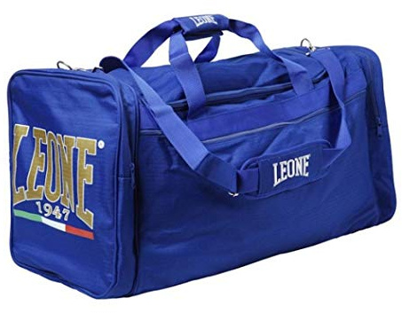 LEONE 1947 Sportväska, Unisex vuxen, Blå, Taglia Unica, AC909