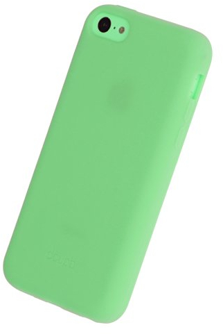 doupi PureColor Silikon Schutzhülle für iPhone 5C, SolidFit Rundum Schutz Hülle Gummi Schale Bumper Case Schutzhülle Cover, grün