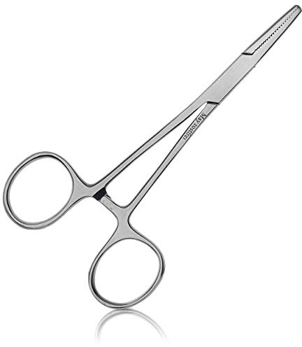 May Klemme mit Sperre gerade 13 cm Edelstahl für Haushalt und Hobby | Gerade Klemme aus rostfreiem Edelstahl mit 13 cm Länge. Mit integrierter Sperre. Vielseitig für Hobby und Handwerk.
