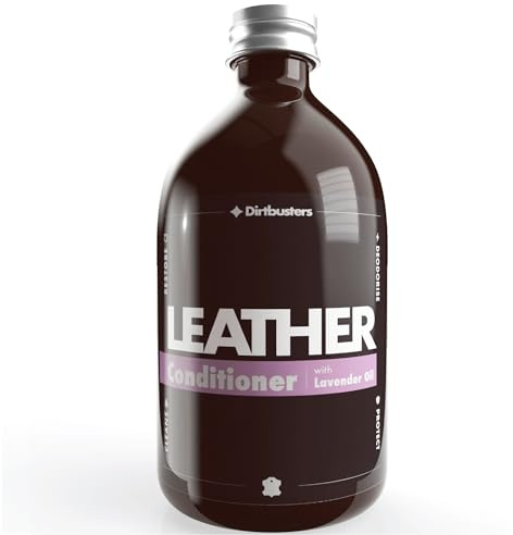 Dirtbusters Leather Conditioner, Protector & Restore, With Deodorising Lavender Oil To Revive & Clean Leather Sofas, Furniture, Shoes, Bags, Car Seats, Saddles & Tack (500ml)