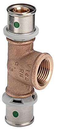 T-Stück 16 x 1/2 IG x 16mm, Rotguss VIEGA SANFIX P # 2117