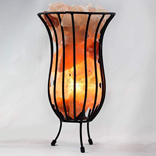 4-5 KG Klass Home Salt LAMP, Himalayan Salt Lamp Mood Light, Salt Lamps with On/Off Switch | Metal Fire Basket & Rock Salt Lamp | Salt Rock Lamp | Salt Lamps UK for Home Decor | Salt Lamp Basket