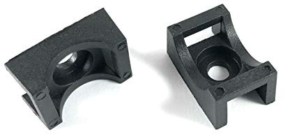 Cable Tie Base, Screw Mount Cradle (Pack of 100, Black) Max Screw: M5; Max Cable Tie Width: 9 mm