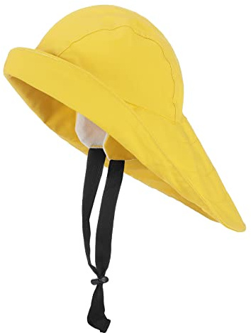 FRIESEN Friesennerz Südwester Land voraus! - Regenhut Regenmütze Wasserdicht mit Kinnriemen und Innenfutter in Marine Blau Größe XL