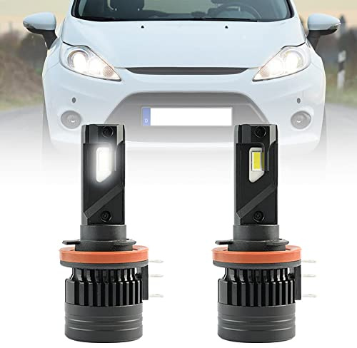 NSLUMO H15 LED Headlight Bulbs 60W White H15 Led High Main Beam Headlamp DLR Bulb For Fo.rd B-max Fiesta VI Kuga II Mondeo V DRL Daytime Running Driving Light Bulb