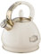 Buckingham Retro Matt Cream Whistling Kettle Antique Gold Stainless Steel Induction Compatible 3.4 L Capacity