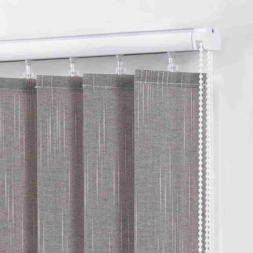 ShEyle Vertikaljalousie Schiebepaneele Lamellenvorhänge Raumverdunkelnd Tür Fenster Rollo Jalousette Sonnenschutz Blickdicht Lichtdurchlässig für Wohnzimmer Büro,Breite x Höhe (100cm x 200cm)