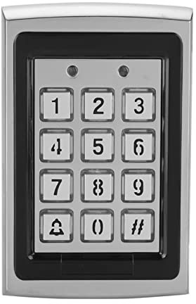 Tastierino di Controllo Accessi in Metallo RFID 125KHz, Tastierino di Controllo Accessi di Sicurezza, Tastierino con Lucchetto a Combinazione, Tastierino di Controllo Accessi Porta con Password, Per U