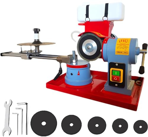 GBHJJ Schärfen von Kreissägeblättern, 550-W-Drehwinkelfräser-Schleifmaschine, Schleifscheibe Präzisionssägeblatt-Schärfmaschine für Hartmetall-Sägeblätter,110V