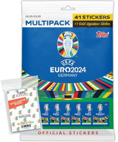 Bundle mit UEFA EURO 2024 Germany - Sammelsticker - 1 Multipack + Exklusive collect-it Hüllen