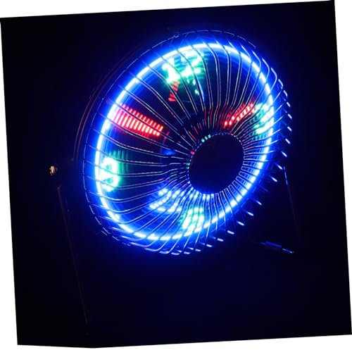 WAKMILER USB Horloge Ventilateur horloges Ventilateur Mini Horloge Horloge Intelligente LED USB Ventilateur de Bureau