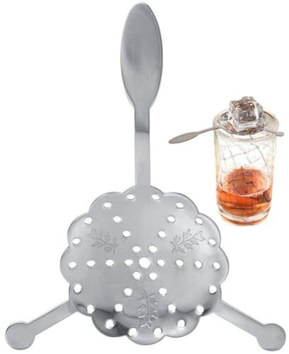 Stainless Steel Absinthe Spoon Wormwood Spoon Glass Cup Filter Coffee Stirring Slotted Dripper Cocktails Accessories