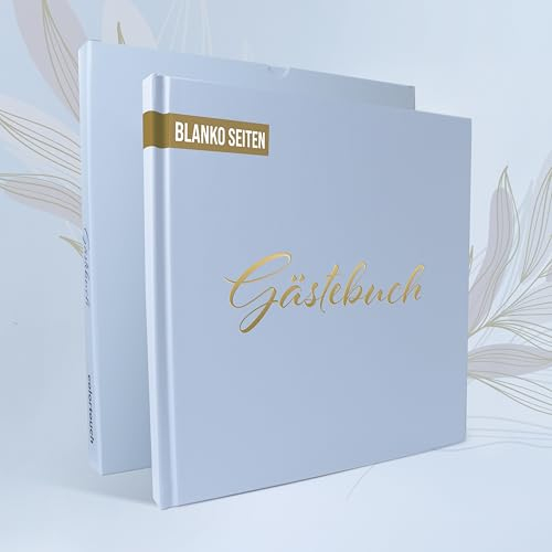 colortouch Gästebuch Hochzeit, 100 Blanko Seiten mit Hardcover, Vintage Hochzeit Gästebuch, Hochwertiges Hochzeitsgästebuch, Premium Papier Hochzeitsbuch, Gästebuch Album für Geburtstag, Taufe, Party
