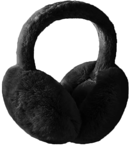 HPONEZJ Ohrenwärmer Winter Kunstfell Ohrenschützer Damen Mädchen Ohrwärmer Faltbar Weich Ohrenschutz Flauschig Klassisch Earmuff Warm Winddicht Ohrenwärmer für Kinder Erwachsene Outdoor Ski