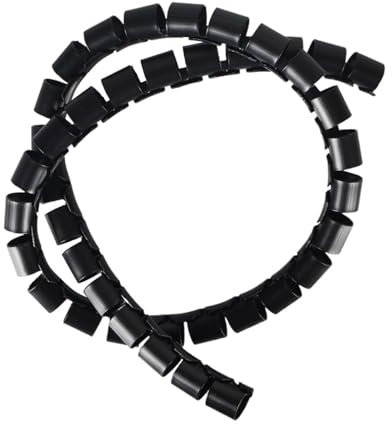 8mm Tube Diameter Spiral Cable Wire Wrap Tube PE Manage Cord Black for 3D Printer Part Wire Protection Tube Winding(10 meter)(10 meter)