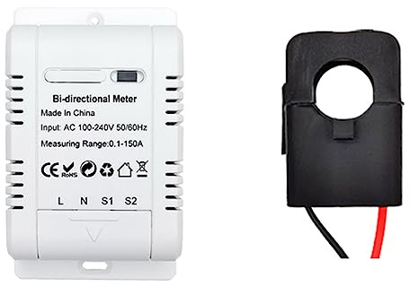 Remingtape Tuya Bi Directionnel WiFi Compteur D'ÉNergie 150A Pince Transformateur de Capteur de Courant Solaire PV Moniteur de Puissance Bidirectionnel