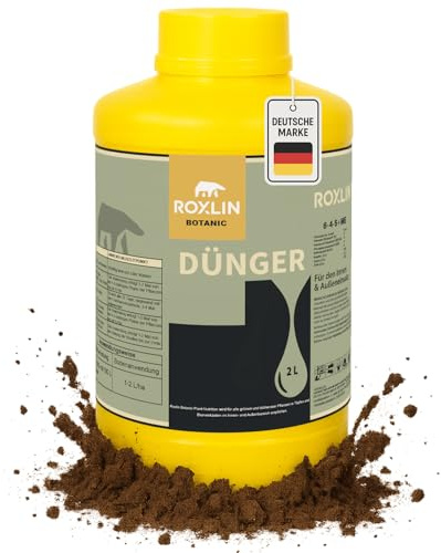 Roxlin Botanic Universaldünger, 2L Flüssigdünger für Innen- und Außenpflanzen, Deutsche Marke (Düngemittel, 2L)