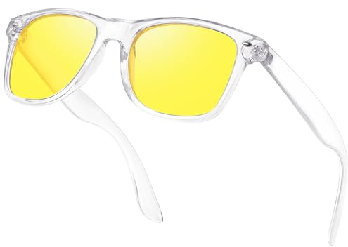 Ymmott Gafas de Sol Hombre Polarizadas - Clásicas Gafas de Sol Cuadradas para Hombre y Mujer Conducir Correr Protección UV400