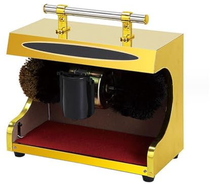 FBJAMZ Cireuse de Chaussures électrique, Induction Automatique, Double Brosse combinée, Faible Bruit, pour Famille hôtel Banque Commercial