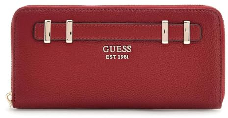 GUESS Geldbörse Gregoria SLG Large Zip Around Wallet Red dunkelrot