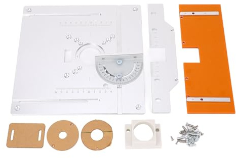 Piastra per inserti da tavolo per fresatrice in alluminio Banchi per la lavorazione del legno di precisione resistente Piastra per fresatrice Rifilatrice Fresatrice per falegnami