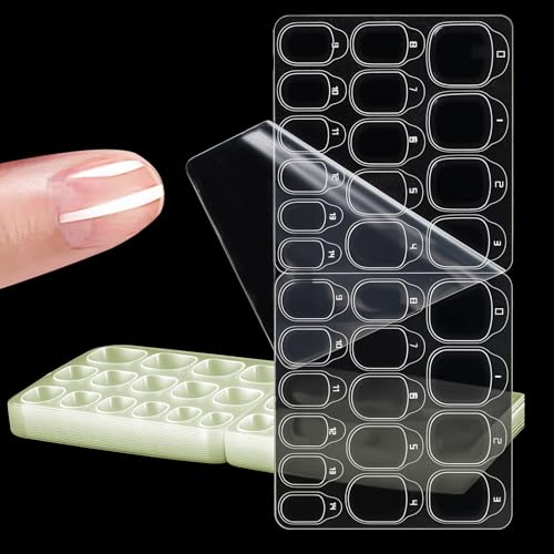 900 Stück Klebepads Nägel, Nagelkleber Pads Doppelseitiger Nagelkleber Aufkleber Transparent Nagelklebers Press On Nails kleber Fake Nails Tips Kunstnägel Aufkleber Jelly Gel Tape