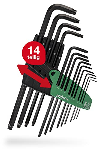 Wiha Allen‑nyckelset i ProStar‑fäste TORX®, 13 bitar, svart oxiderad (24312)